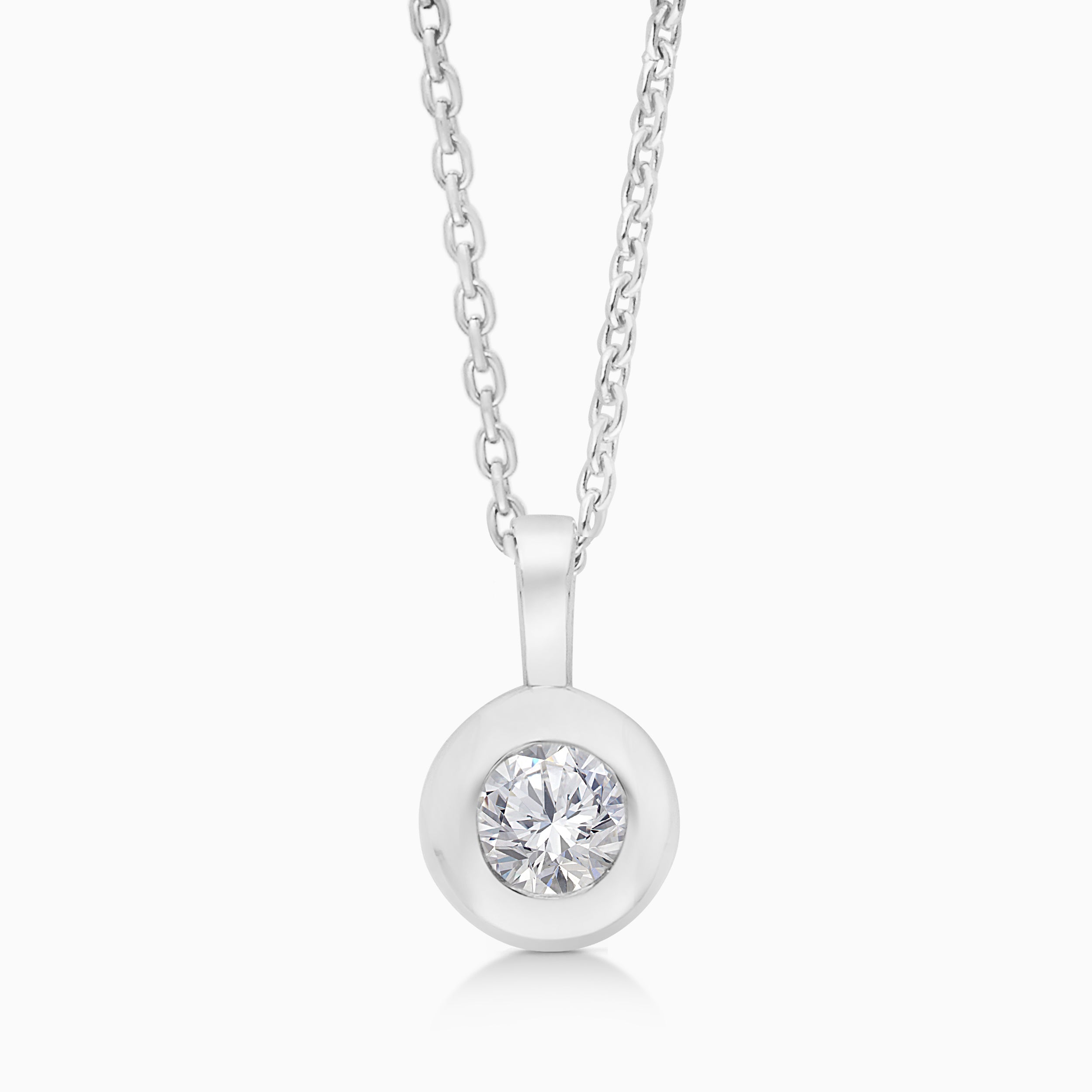 Bubble White Diamond Necklace
