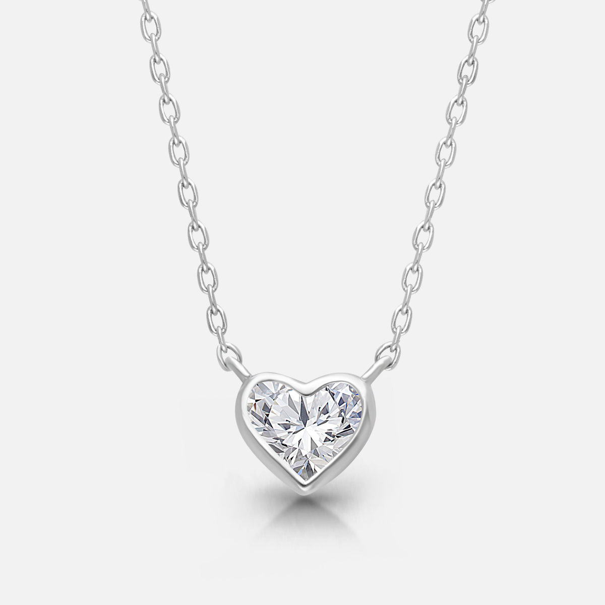 Heart Cut Diamond Pendant hearts