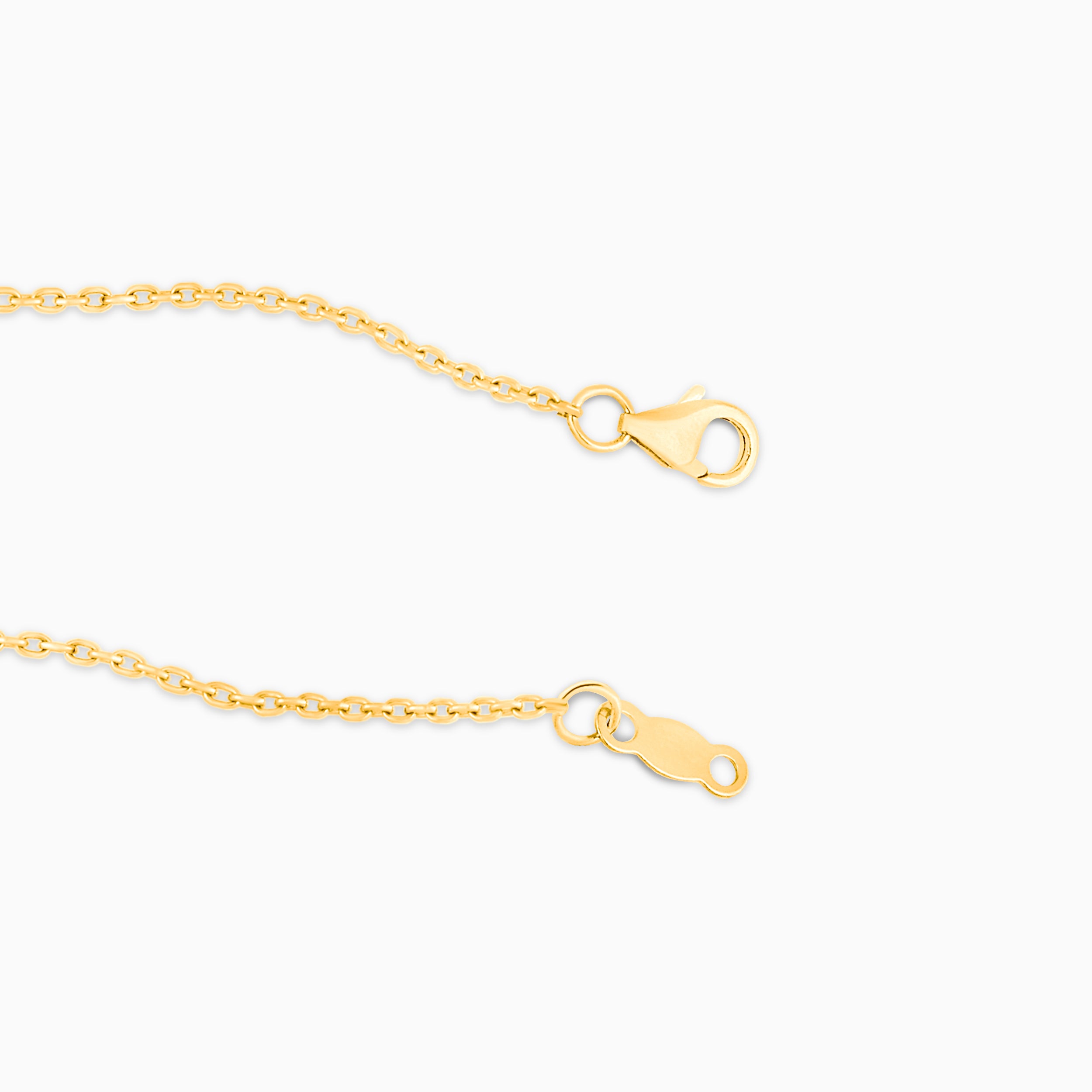 Yellow Gold Halo White Diamond Legendary Necklace