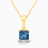 Hidden Princess London Blue Topaz Necklace
