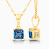 Hidden Princess London Blue Topaz Necklace