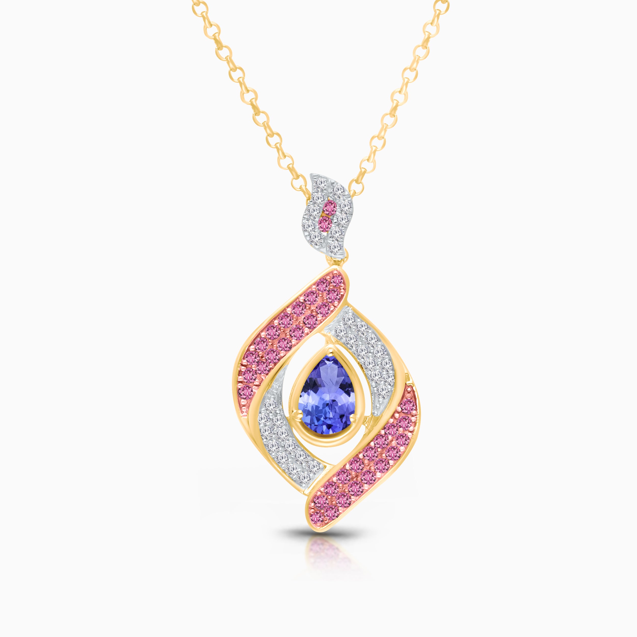 Wrapped In Ribbons Tanzanite Necklace