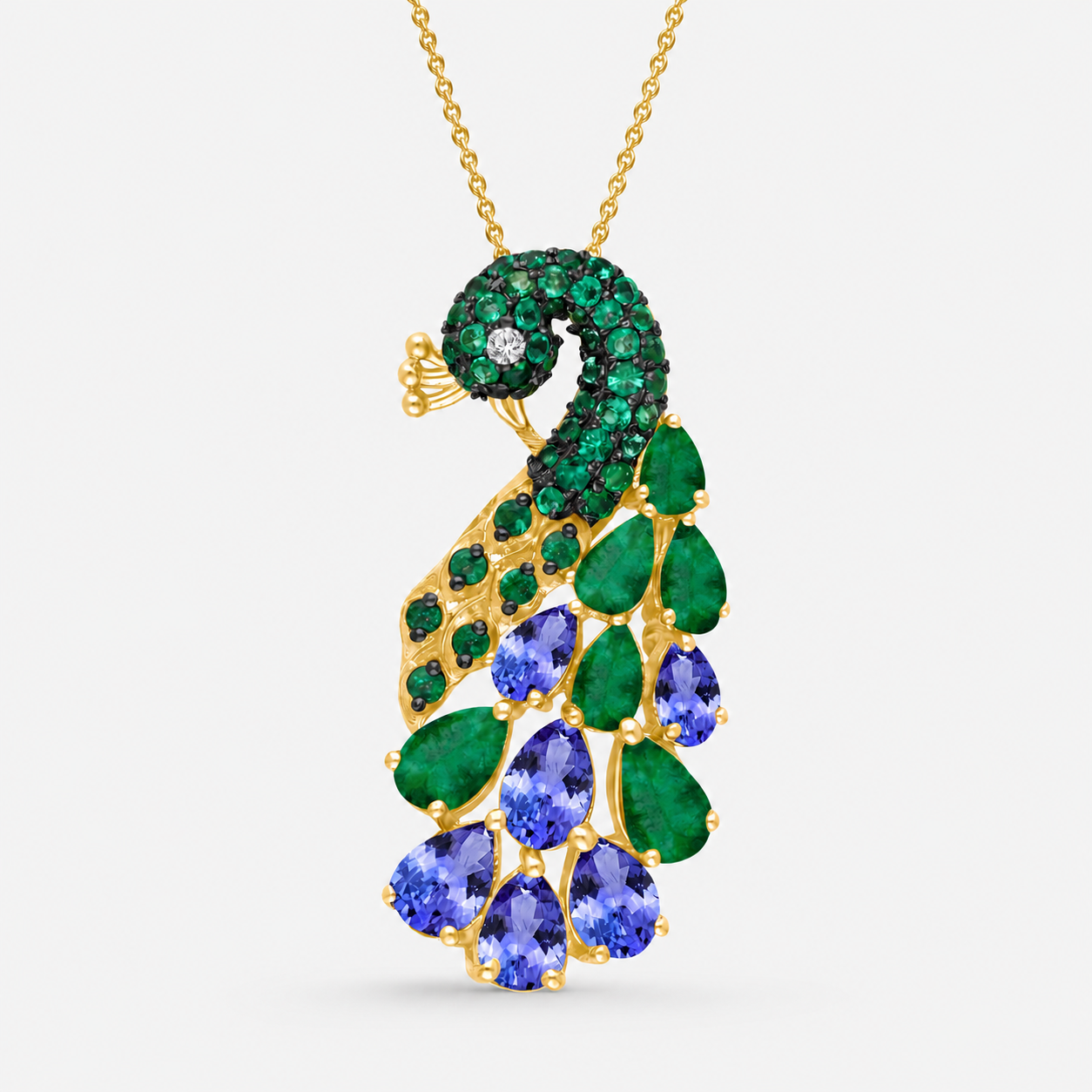Royal Peacock Pendant Necklace Legacy Of The Wild