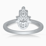 Pave Diamond Hamsa ring