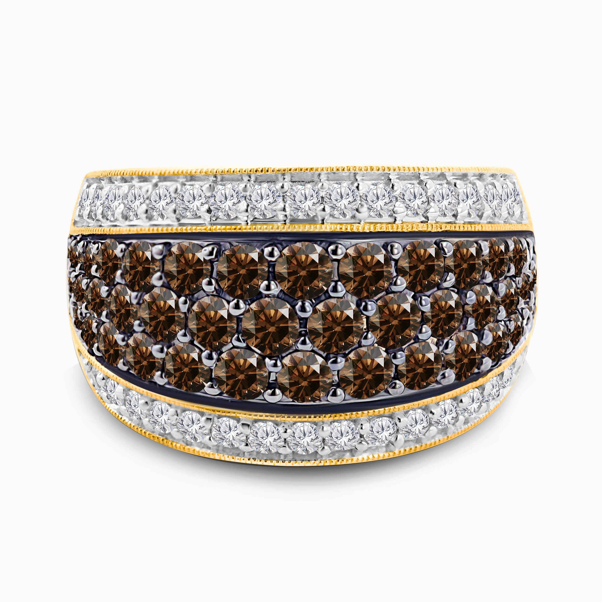 Bold Coco & White Diamond Ring