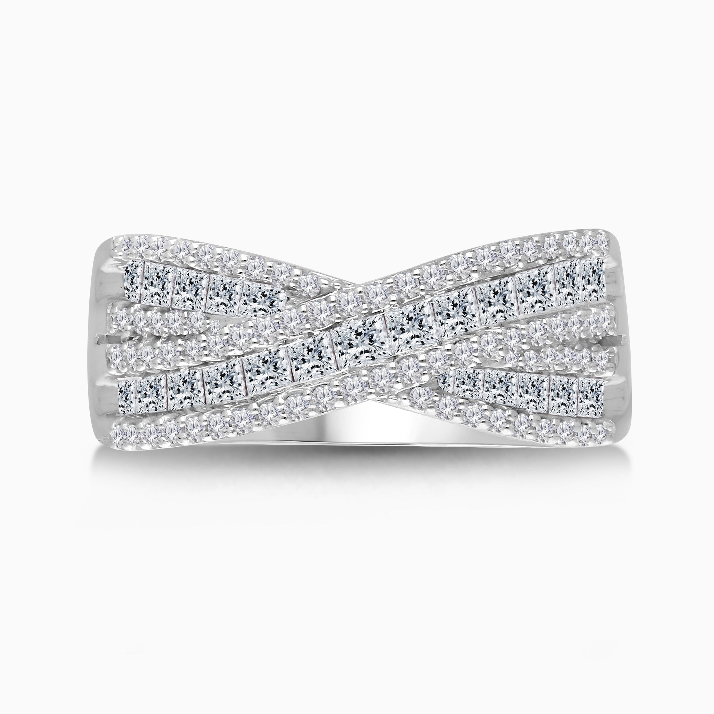 Princess Diamond X Ring