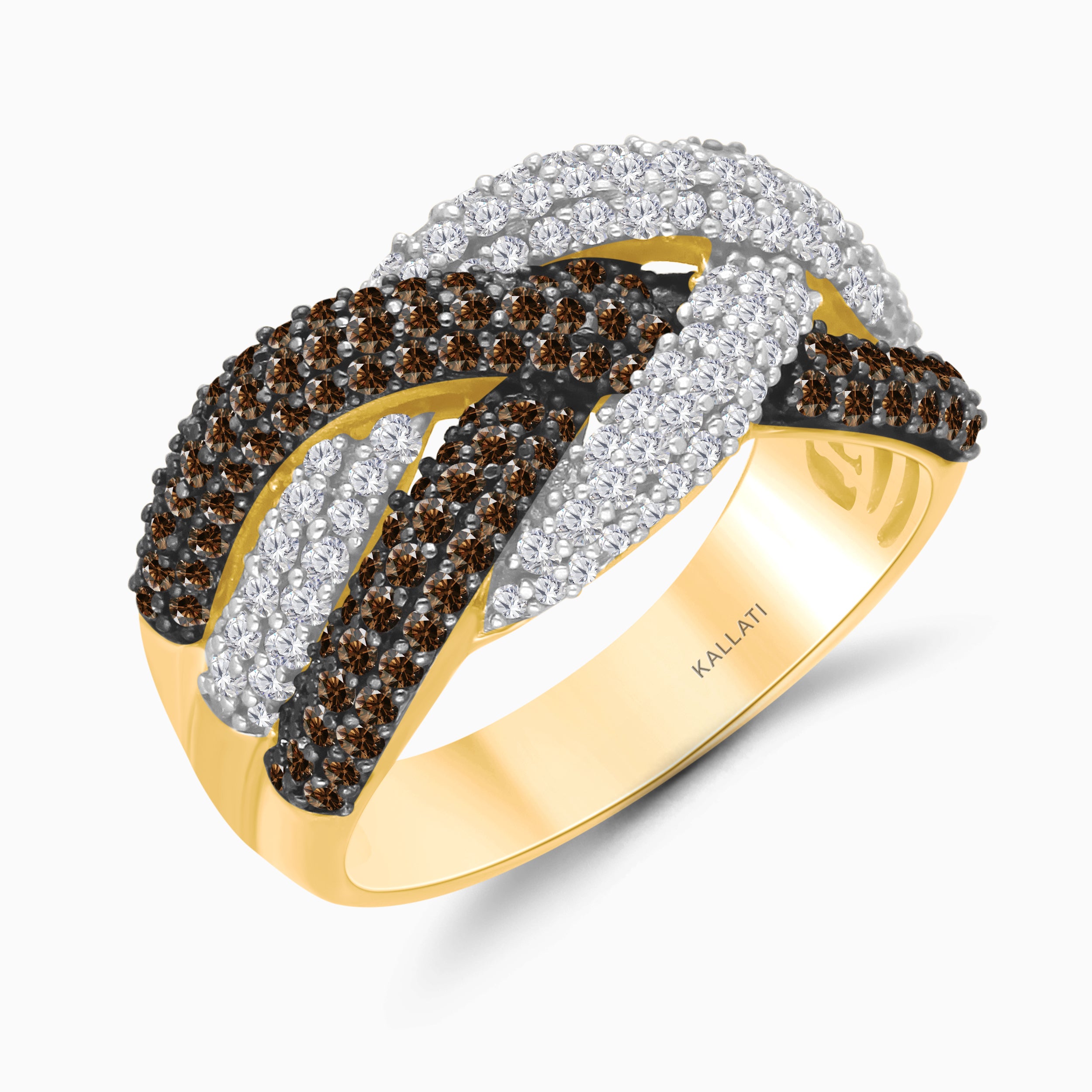 Bold Roped Coco Diamond Band