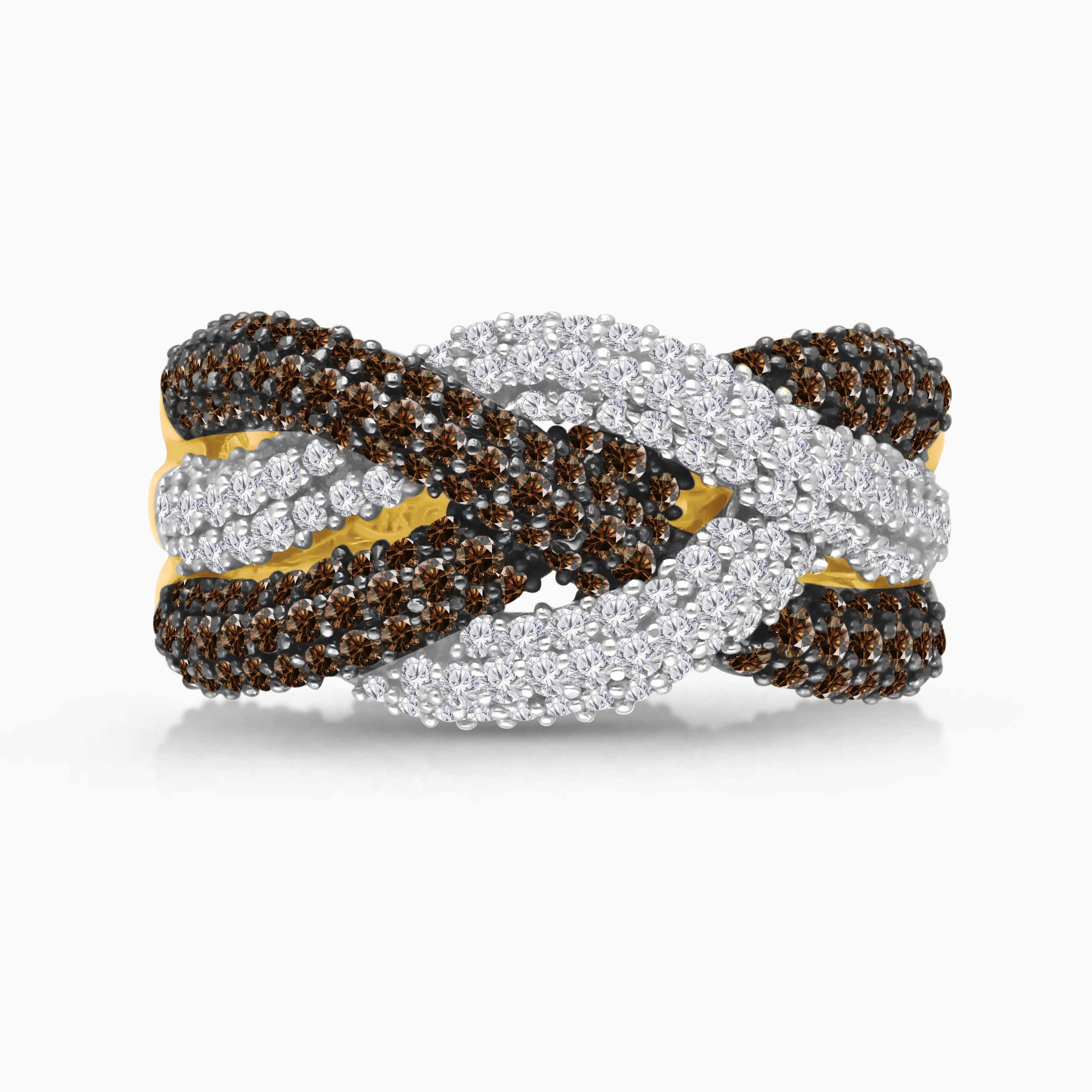 Bold Roped Coco Diamond Band