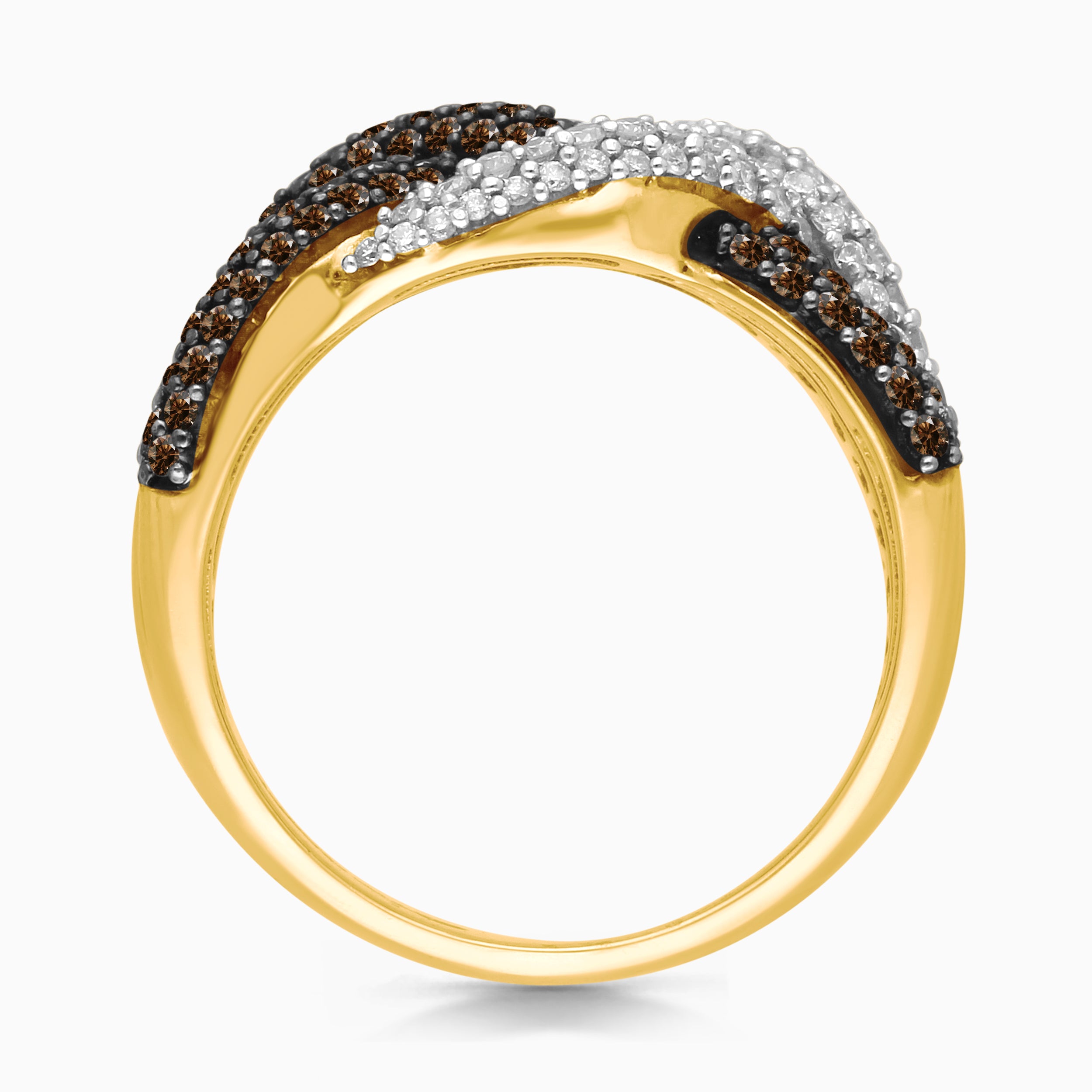 Bold Roped Coco Diamond Band