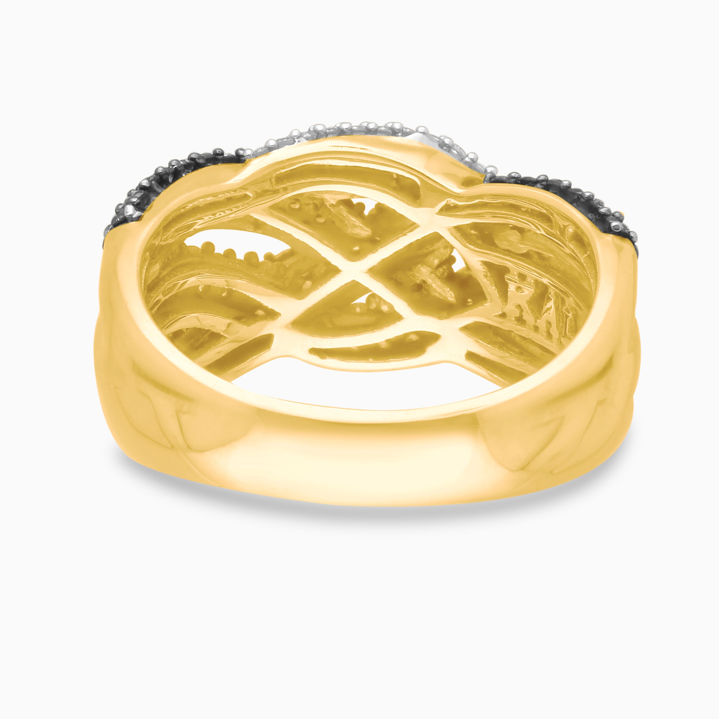 Bold Roped Coco Diamond Band