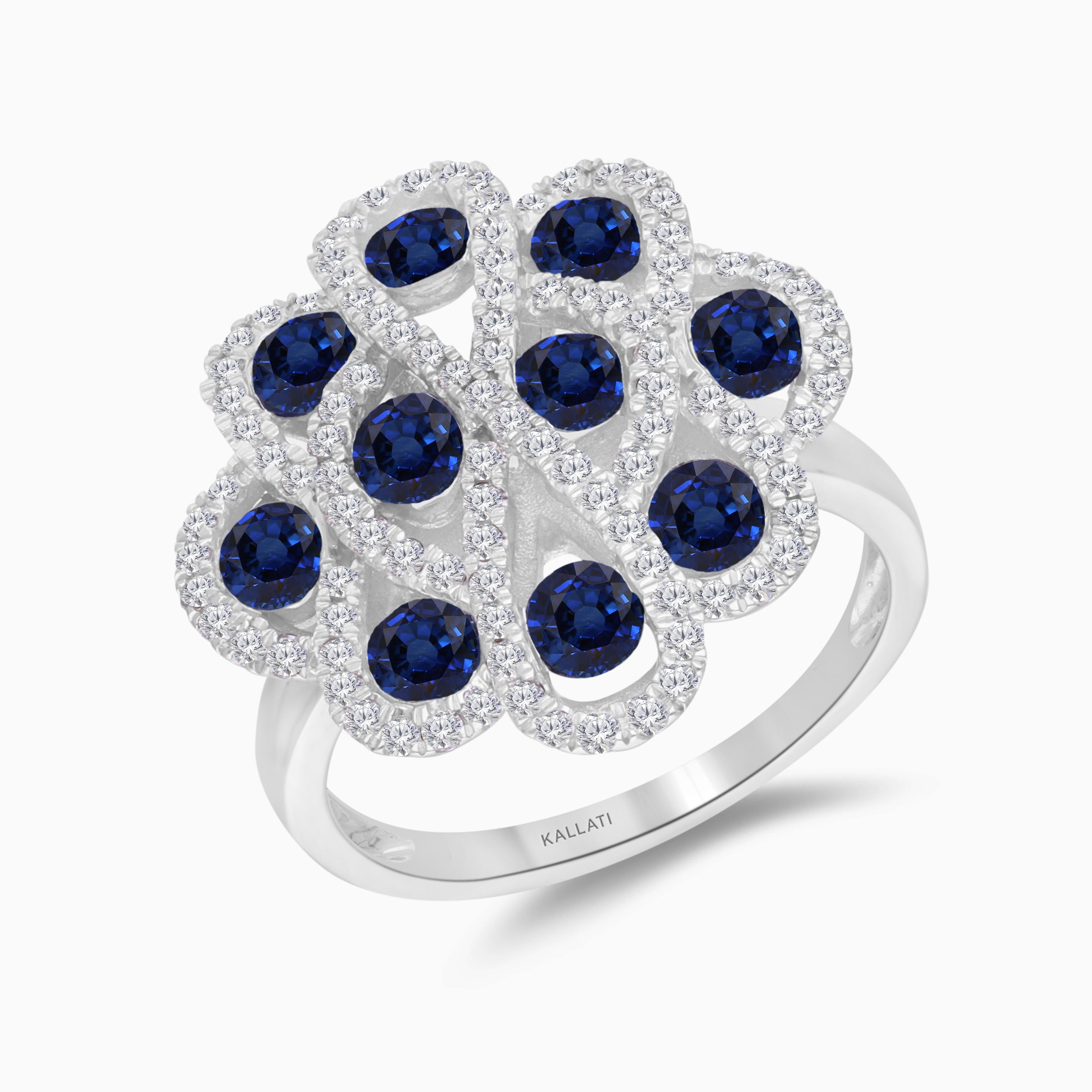 Rainfall Sapphire Ring