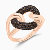 Coco Diamond Open Link Chain Ring
