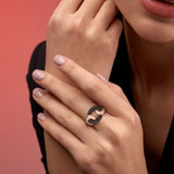 Coco Diamond Open Link Chain Ring