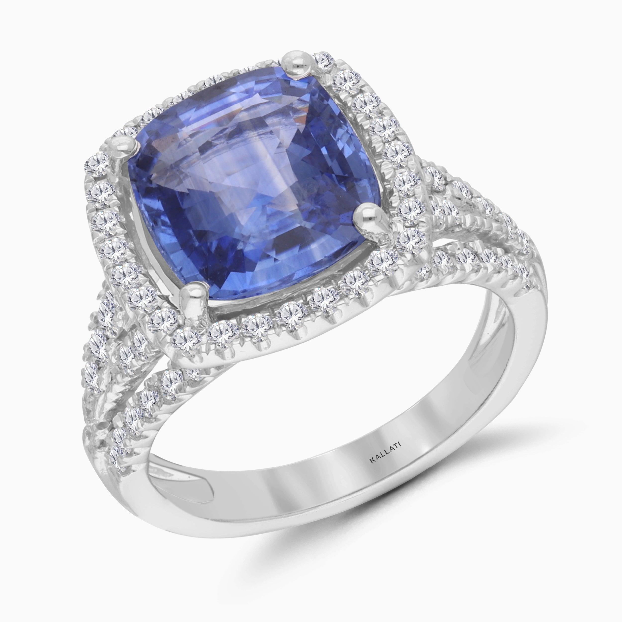 Shimmering Waters Ceylon & Diamond Ring