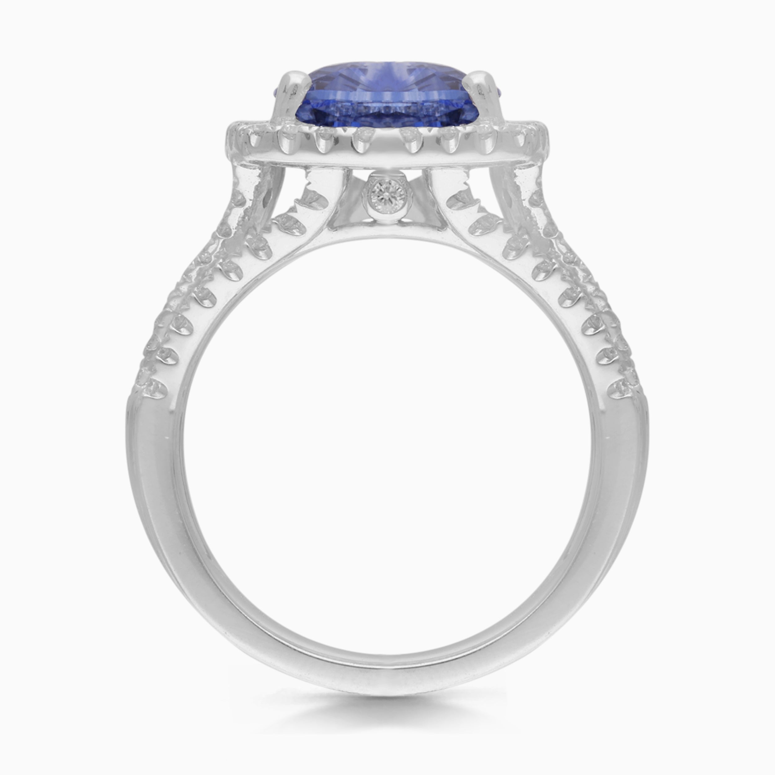 Shimmering Waters Ceylon & Diamond Ring