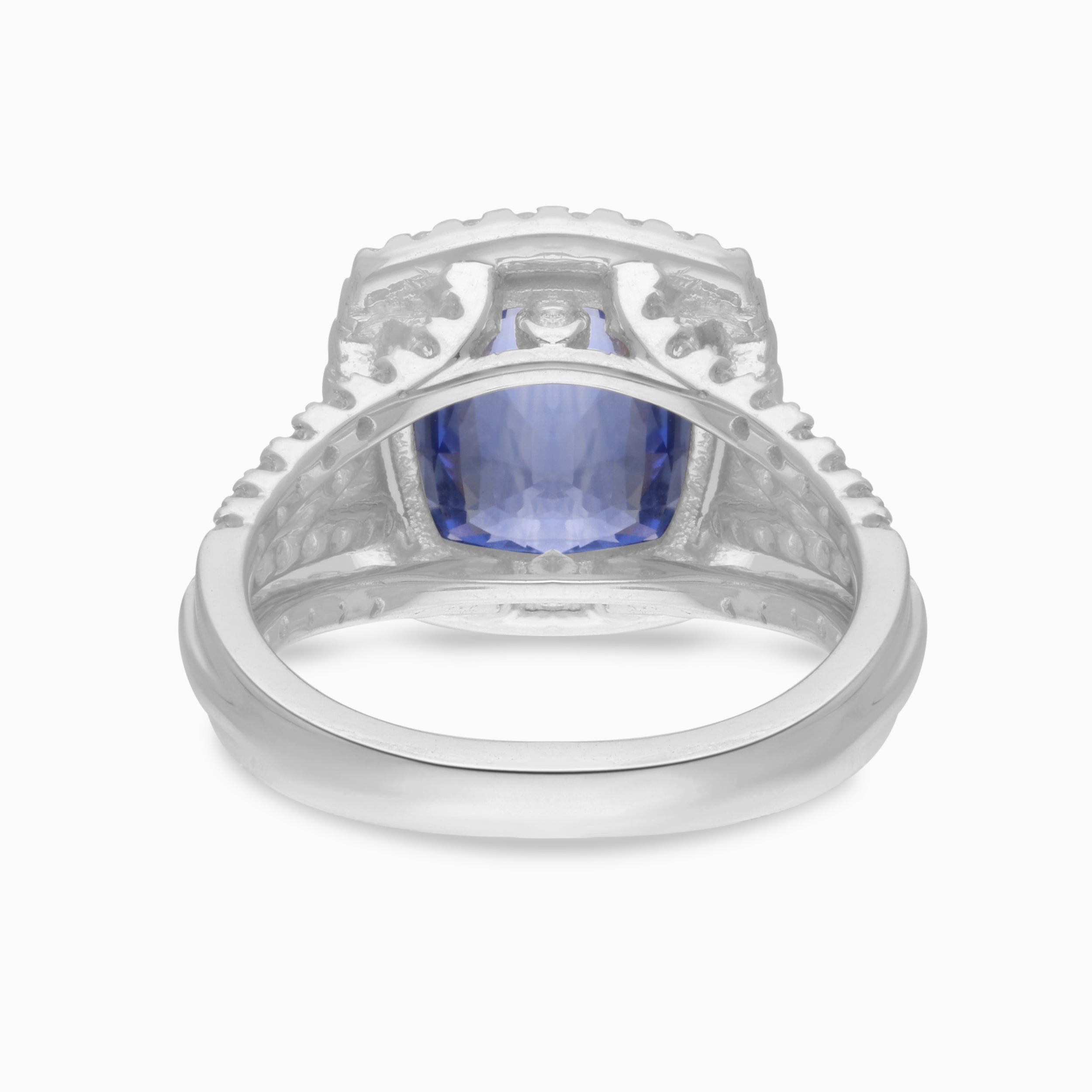 Shimmering Waters Ceylon & Diamond Ring