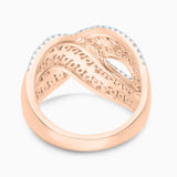 Interlocked Coco & White Diamond Ring