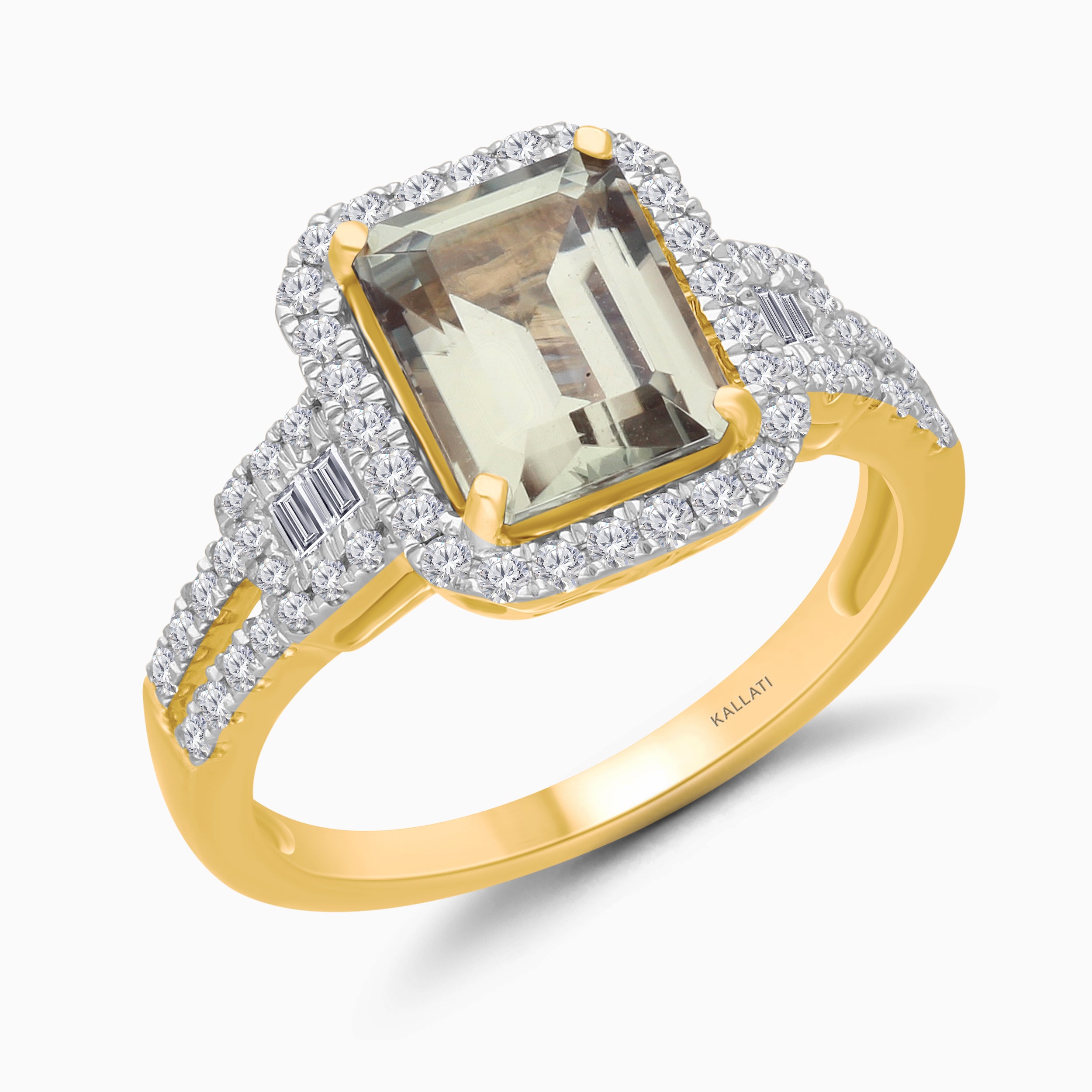 Elongated Cushion Csarite Ring