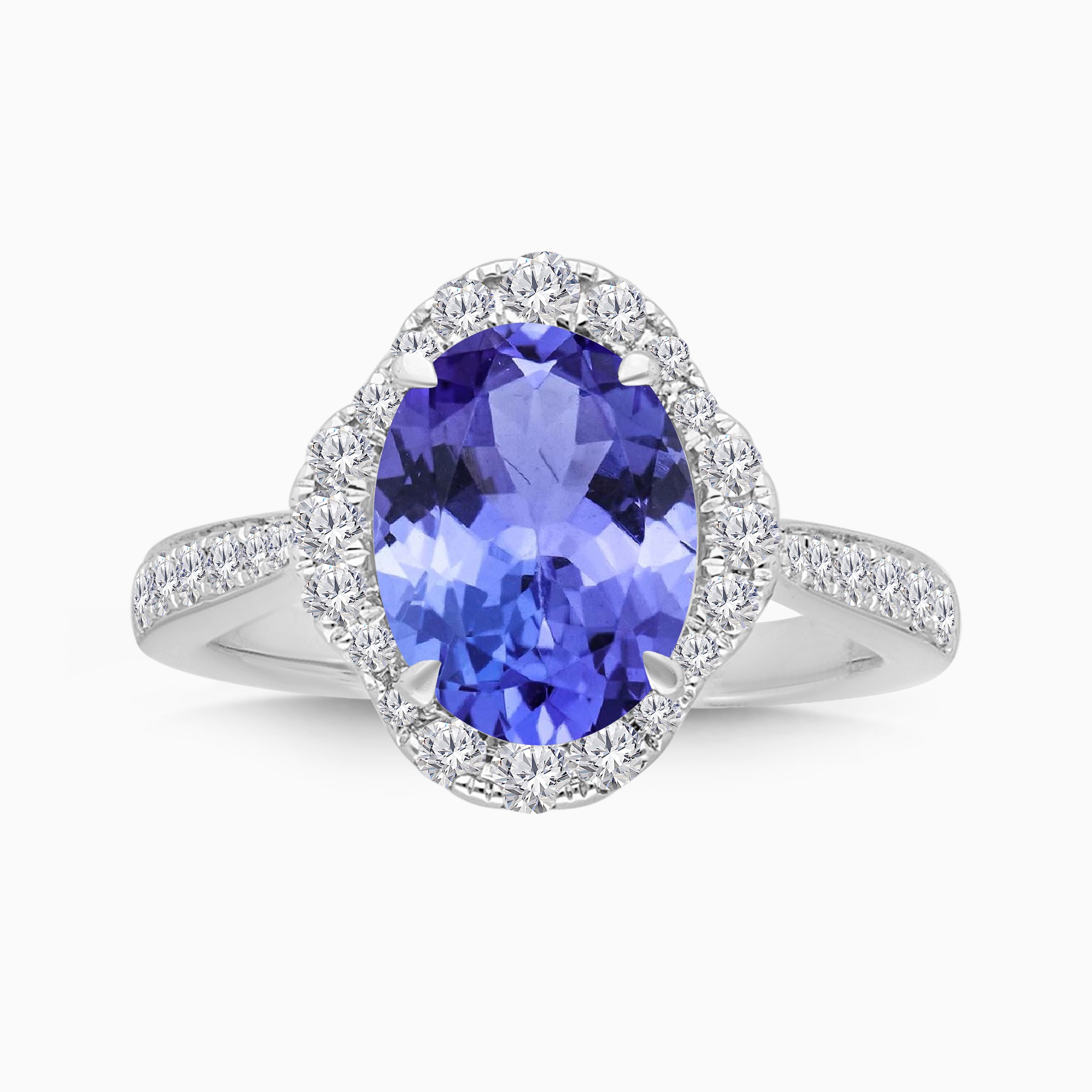 Clover Diamond & Tanzanite Ring