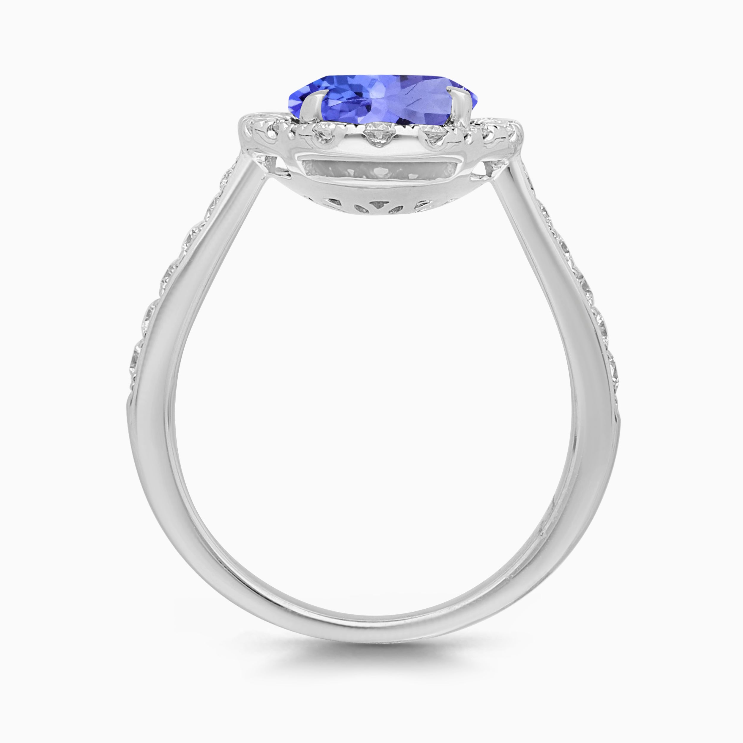 Clover Diamond & Tanzanite Ring