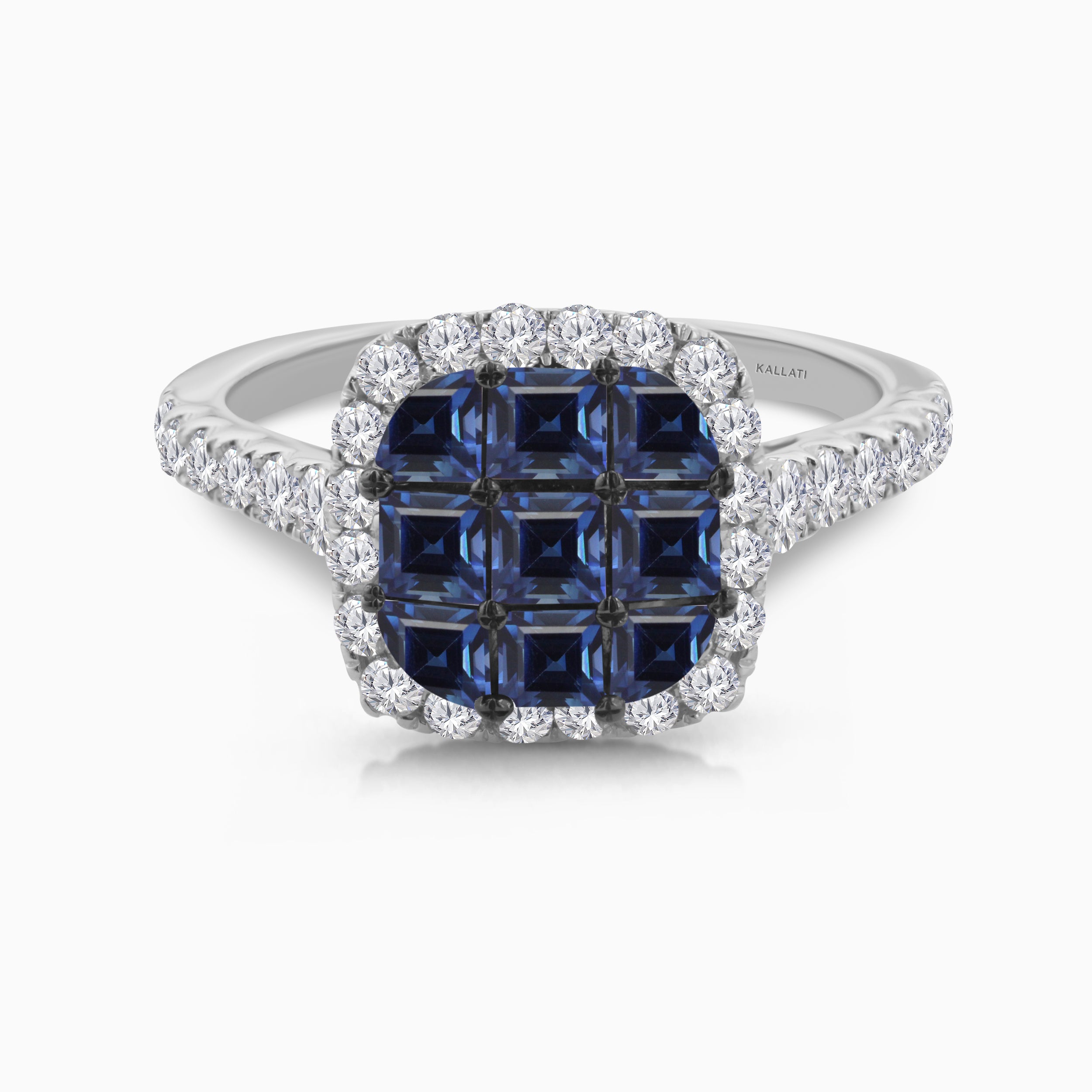 Princess Mosaic Sapphire Ring