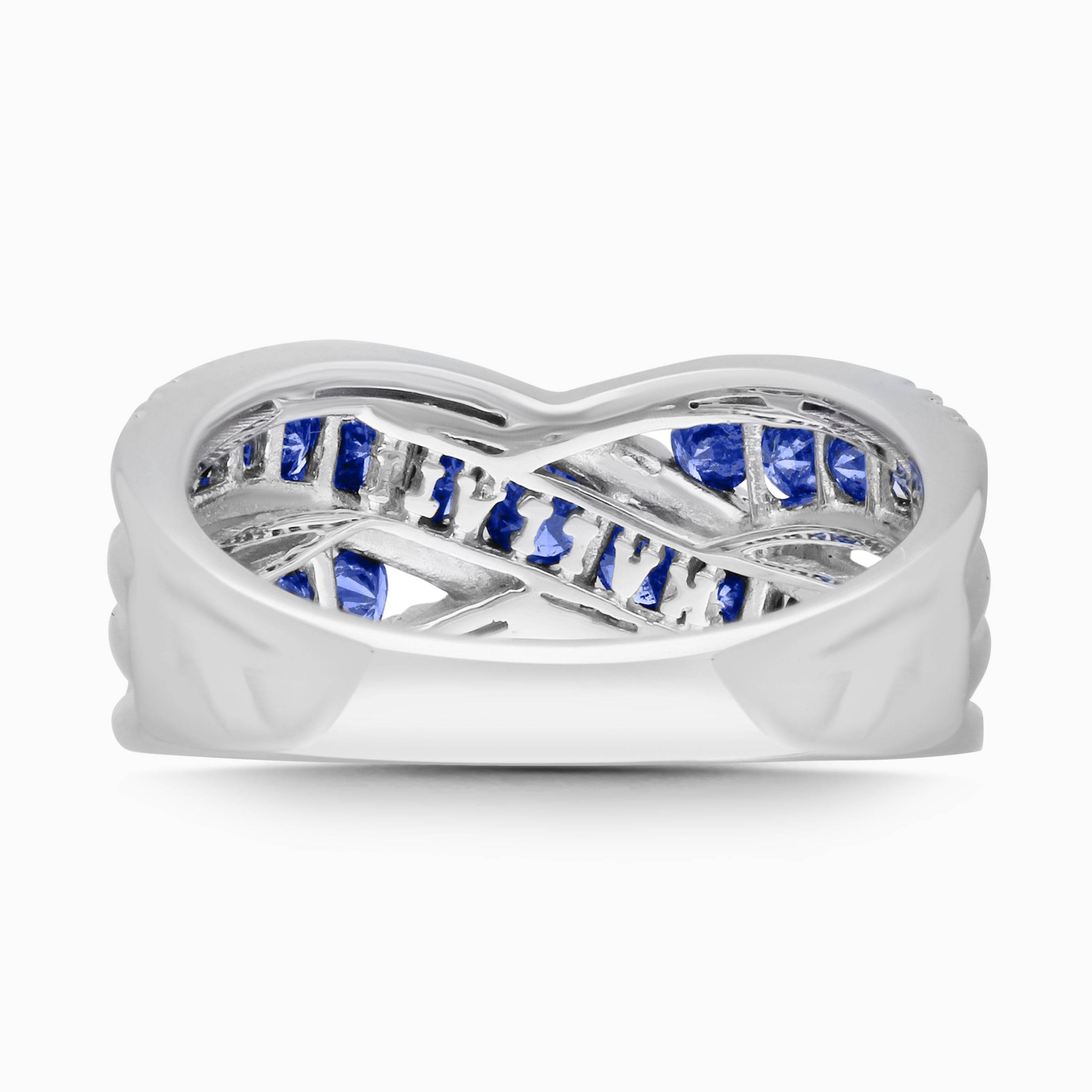 Crossover Sapphire & Diamond Band
