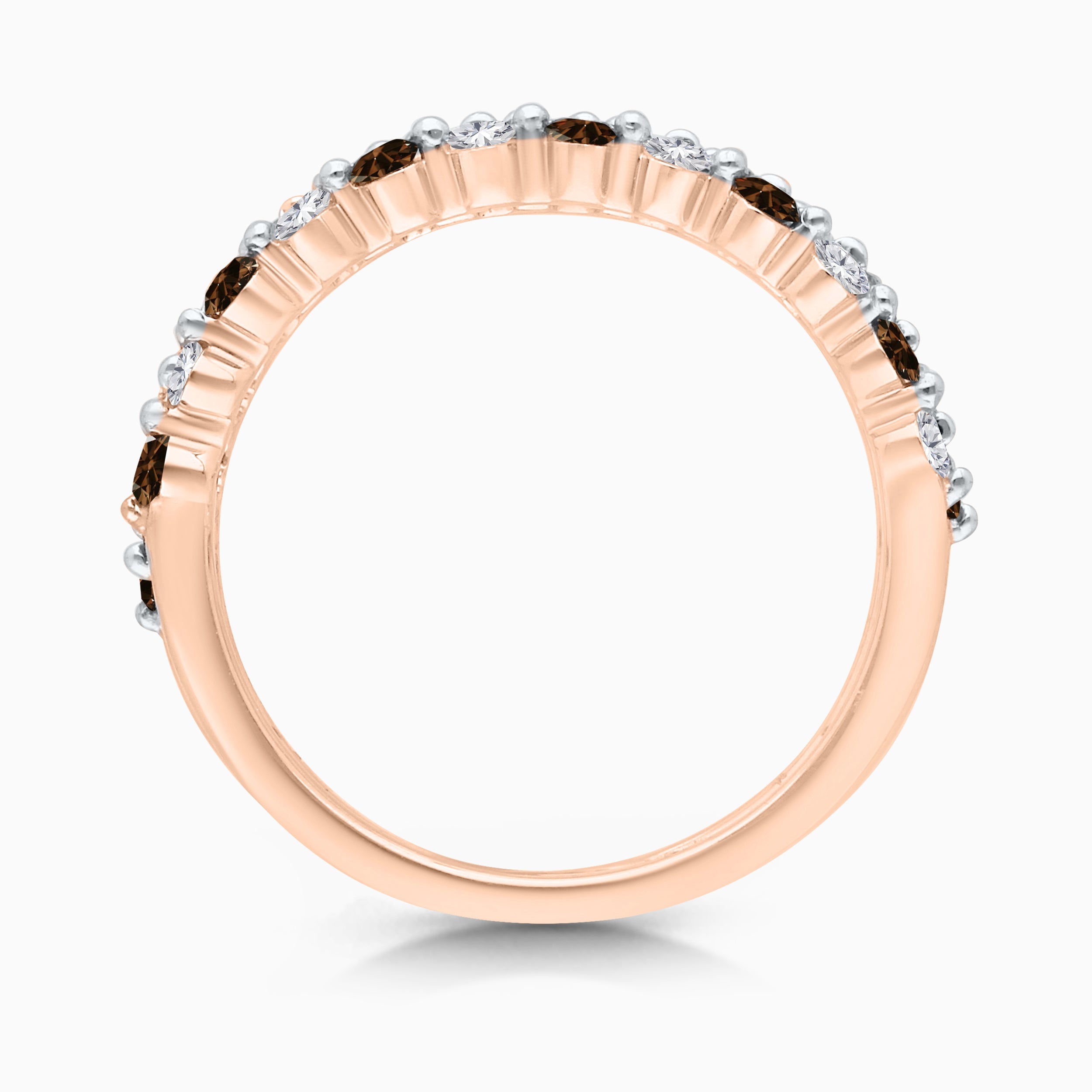Coco & White Diamond Trio Ring Set