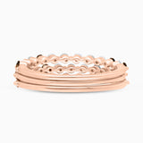 Coco & White Diamond Trio Ring Set