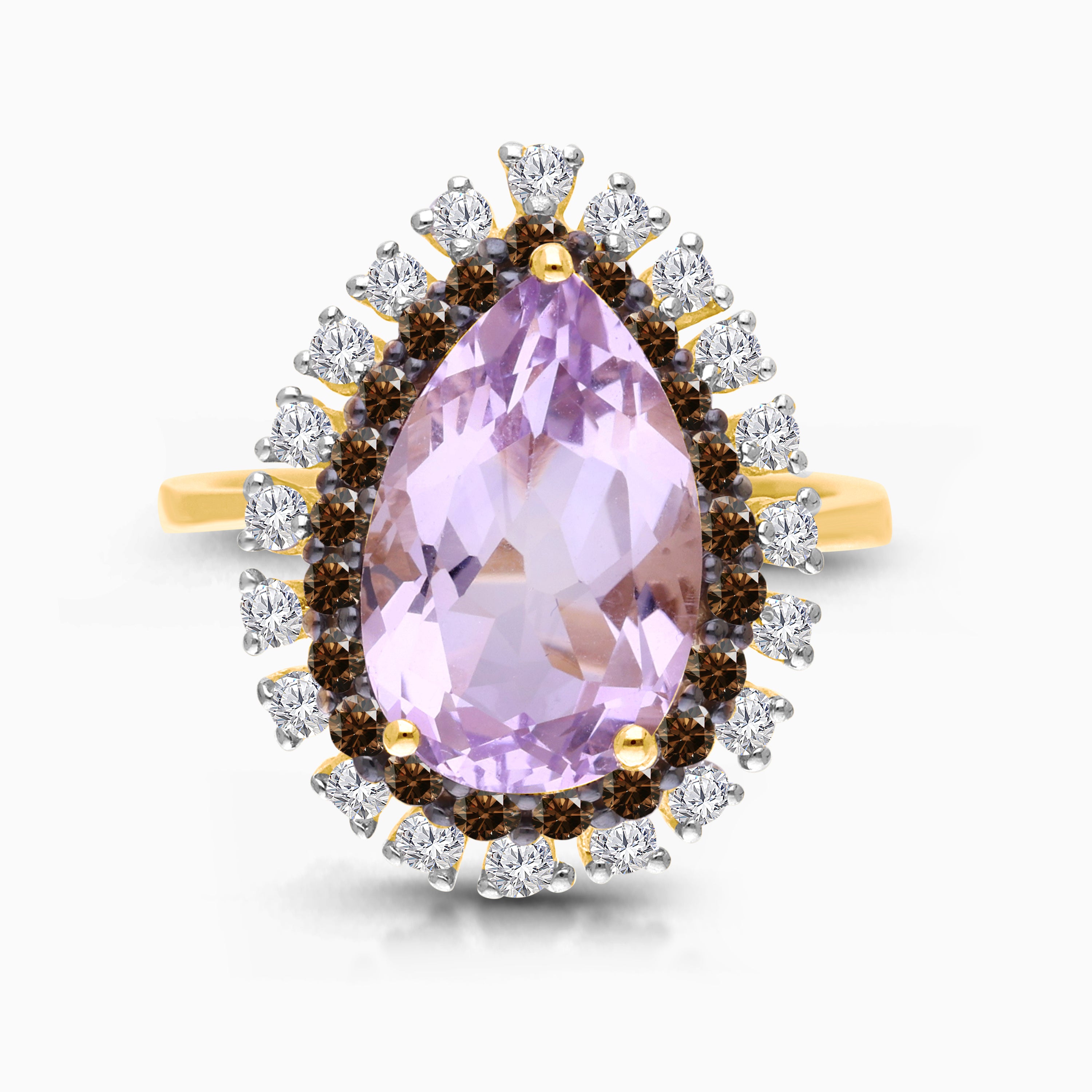 Sable Bloom Amethyst & Diamond Ring