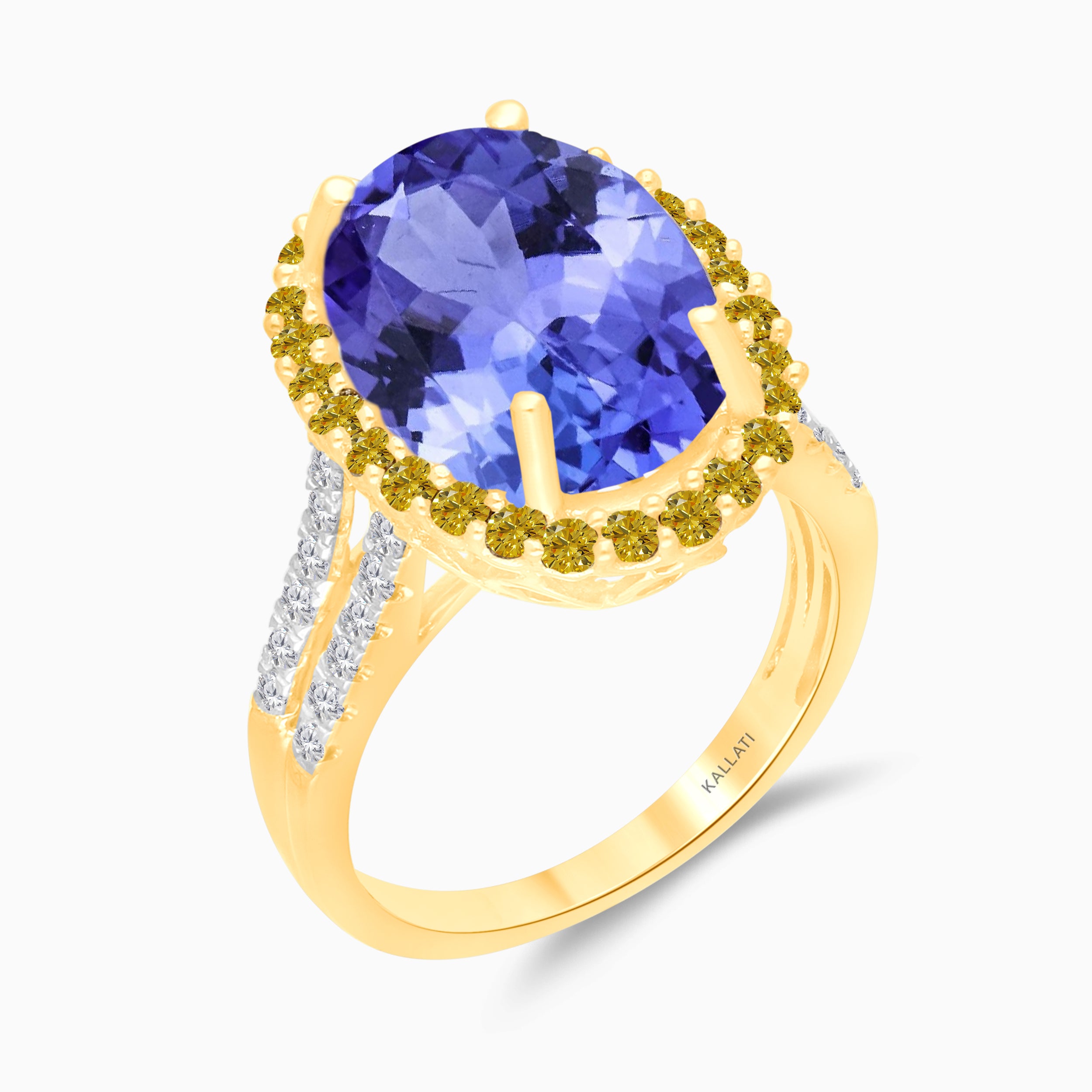 Heirloom Tanzanite & Diamond Cocktail Ring