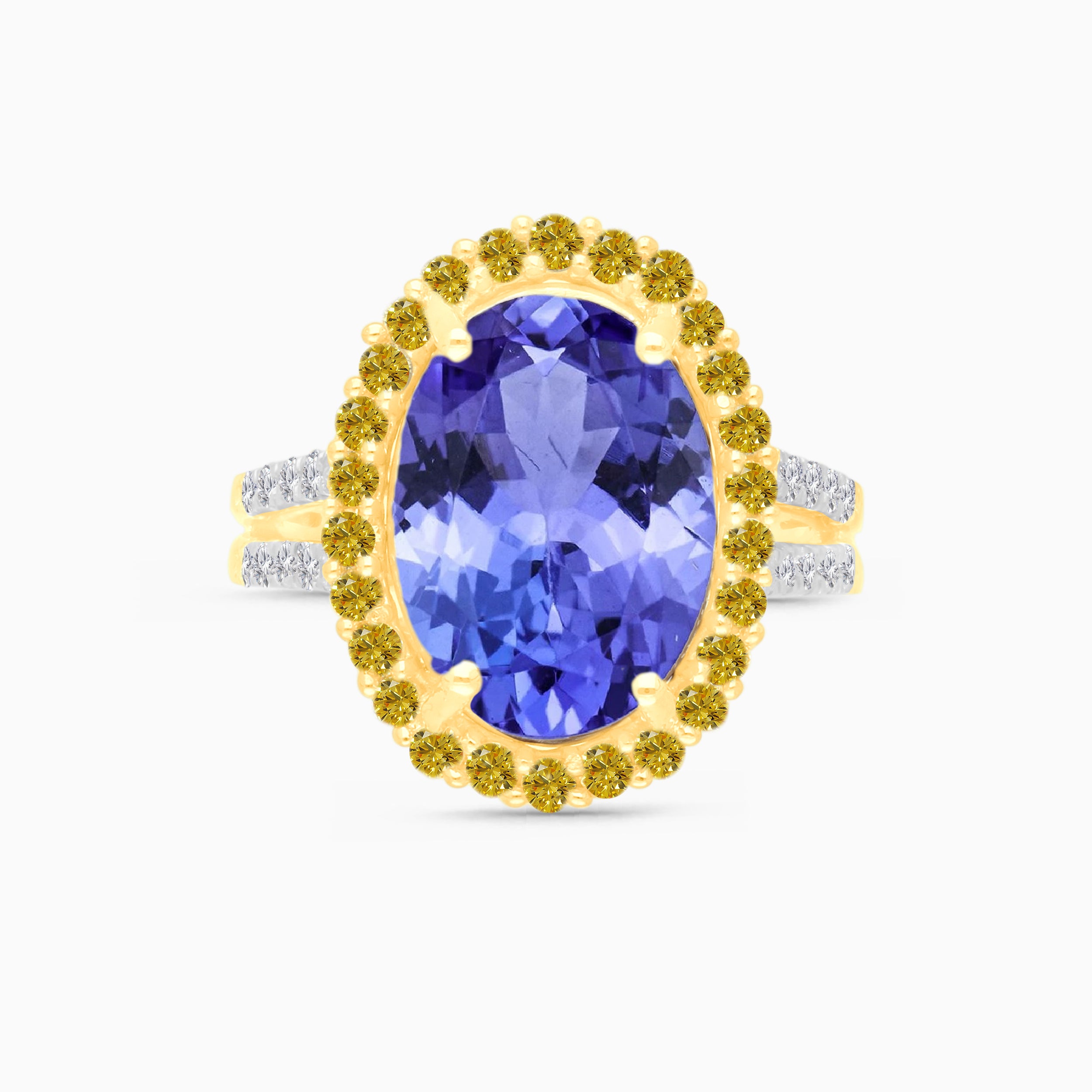 Heirloom Tanzanite & Diamond Cocktail Ring