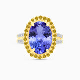 Heirloom Tanzanite & Diamond Cocktail Ring