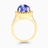 Heirloom Tanzanite & Diamond Cocktail Ring