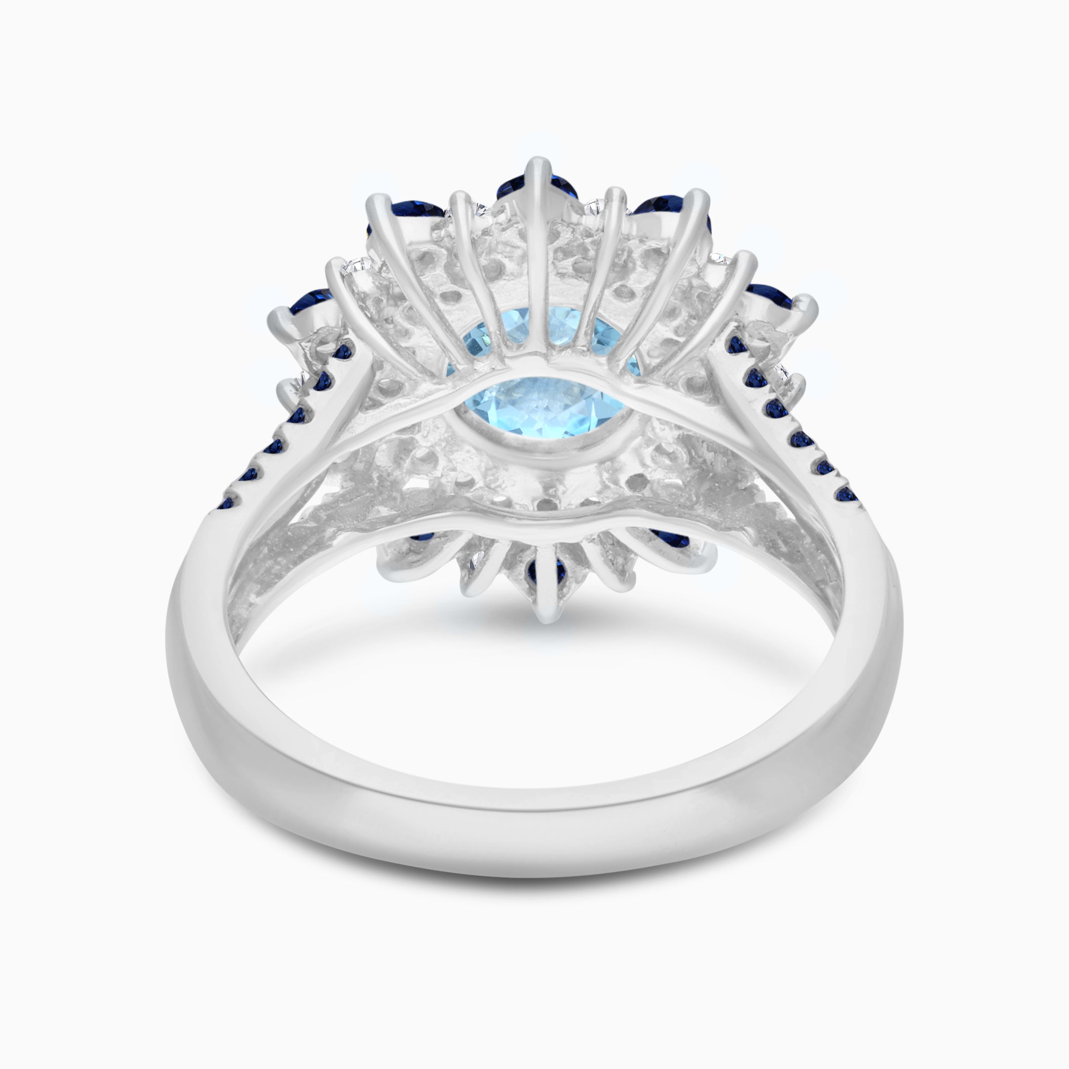 Shades of Blue Aquamarine Ring