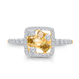 Yellow Gold Yellow & White Diamond Eternal Ring