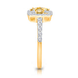 Yellow Gold Yellow & White Diamond Eternal Ring