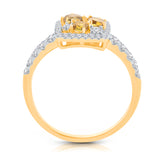 Yellow Gold Yellow & White Diamond Eternal Ring