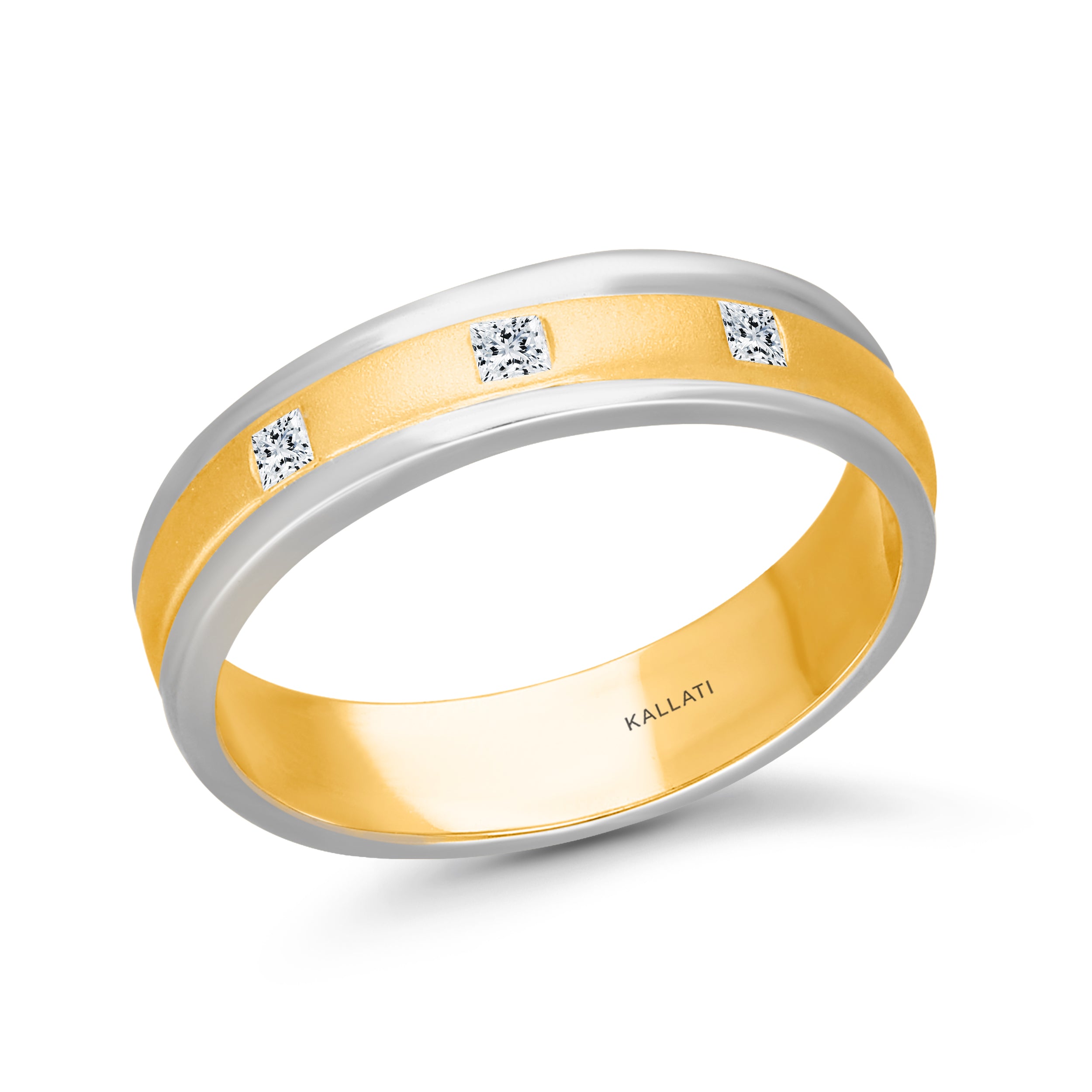 Golden Halo Duo Tone Mens Band