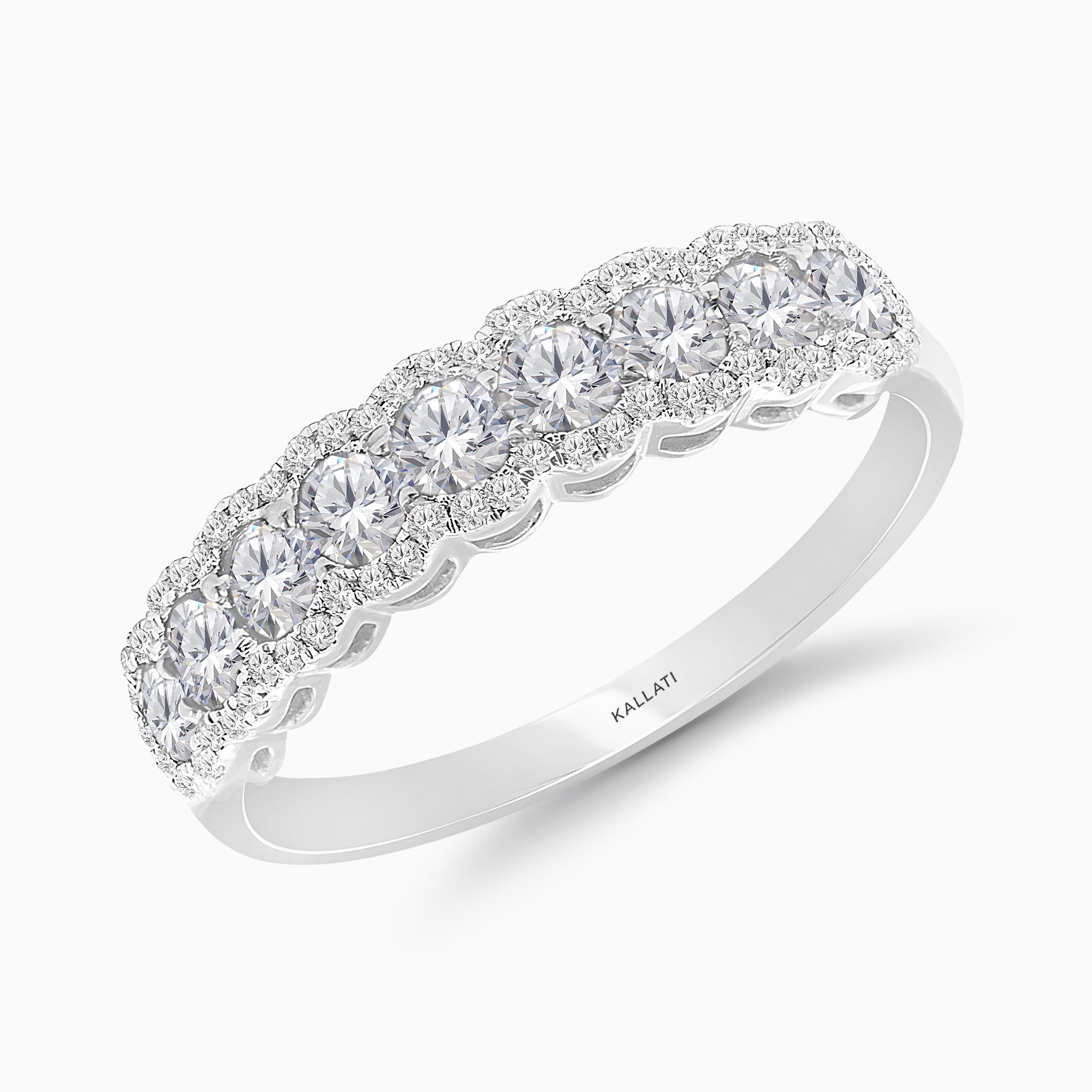 Diamond Halo Eternity Band