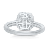 Kallati Heirloom Emerald-Cut Halo Emerald & Diamond Engagement Ring in 14K White Gold HEIRLOOM