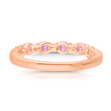 Rose Gold Pink Sapphire and Diamond Heirloom Ring HEIRLOOM