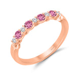 Rose Gold Pink Sapphire and Diamond Heirloom Ring HEIRLOOM