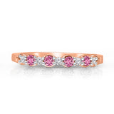 Rose Gold Pink Sapphire and Diamond Heirloom Ring HEIRLOOM