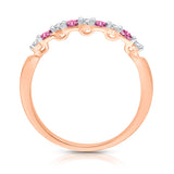 Rose Gold Pink Sapphire and Diamond Heirloom Ring HEIRLOOM