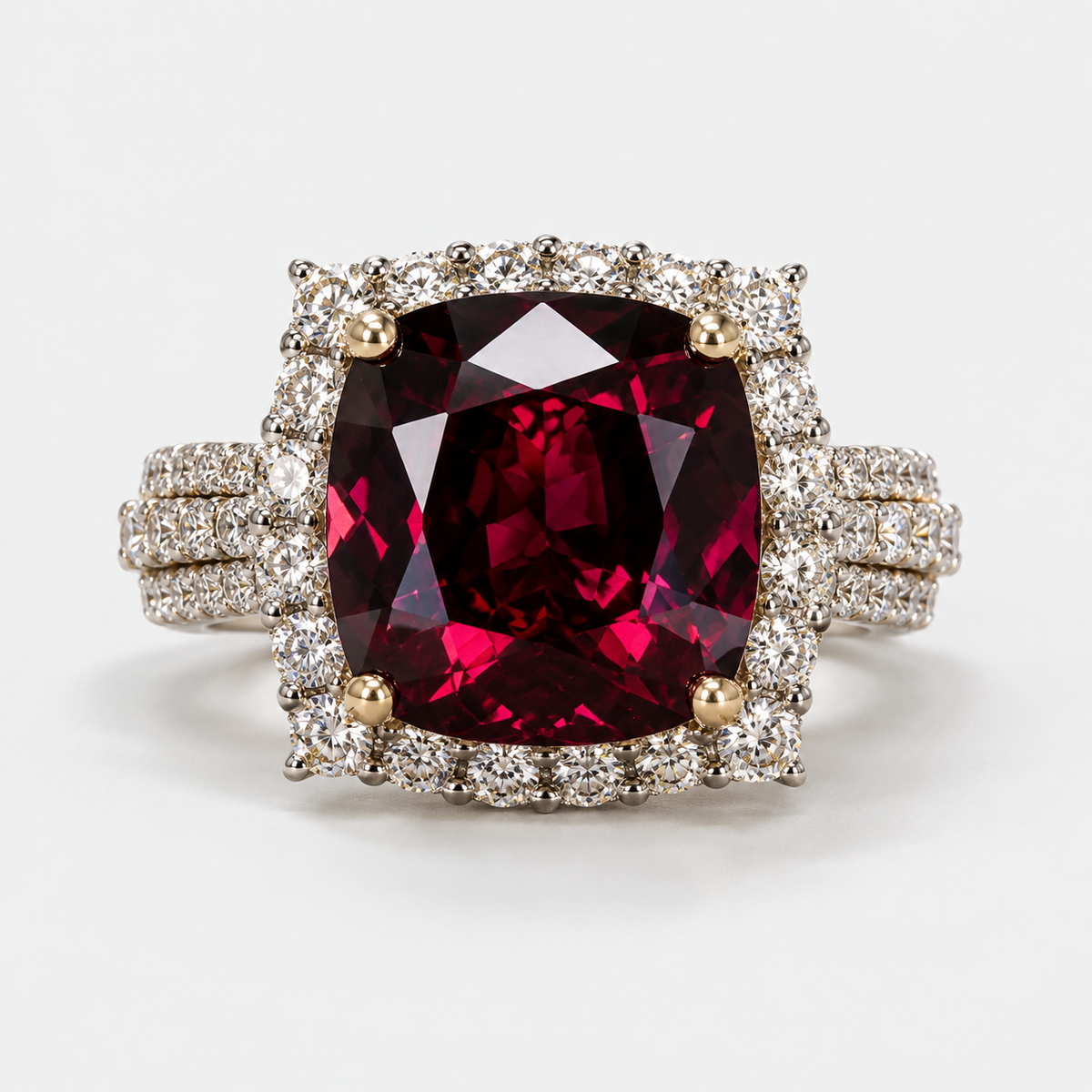 5.6CT Certified Non-Heat Burmese Spinel Ring
