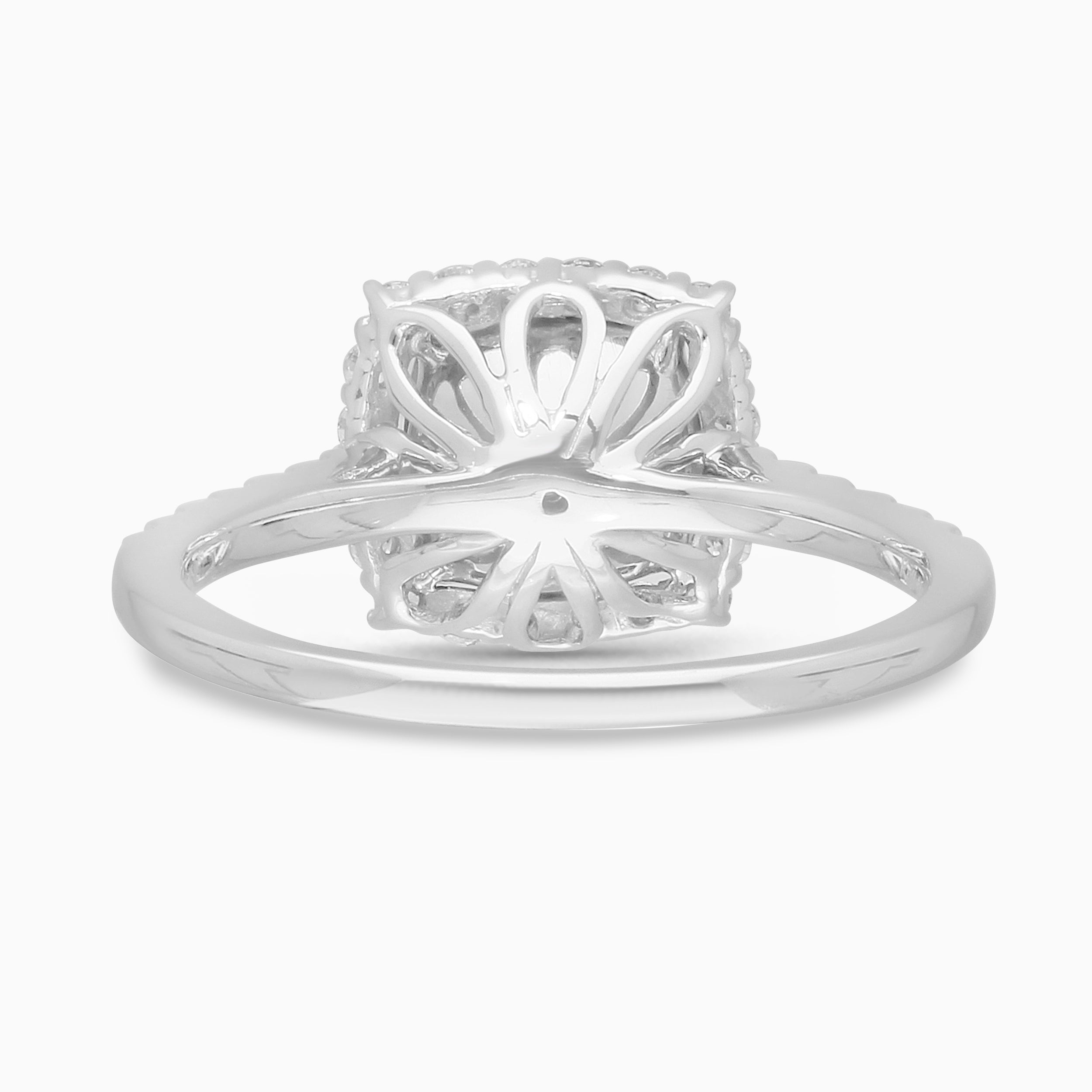 Cushion Cut Tanzanite & Diamond Ring