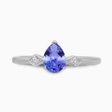 Pear Droplet Tanzanite Ring