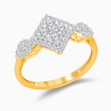 Pave Diamond Princess Mosaic Ring