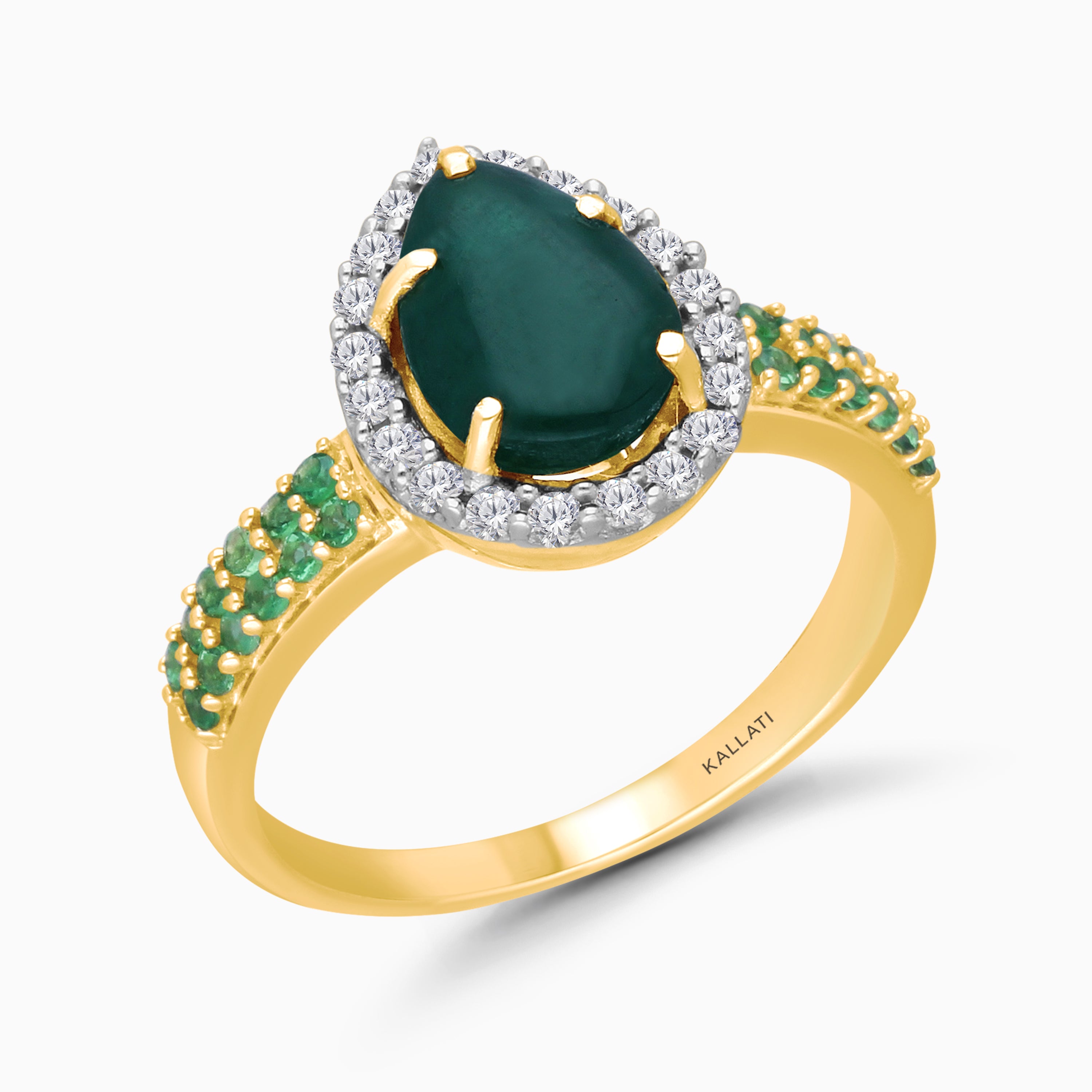 Viper Emerald & Diamond Ring