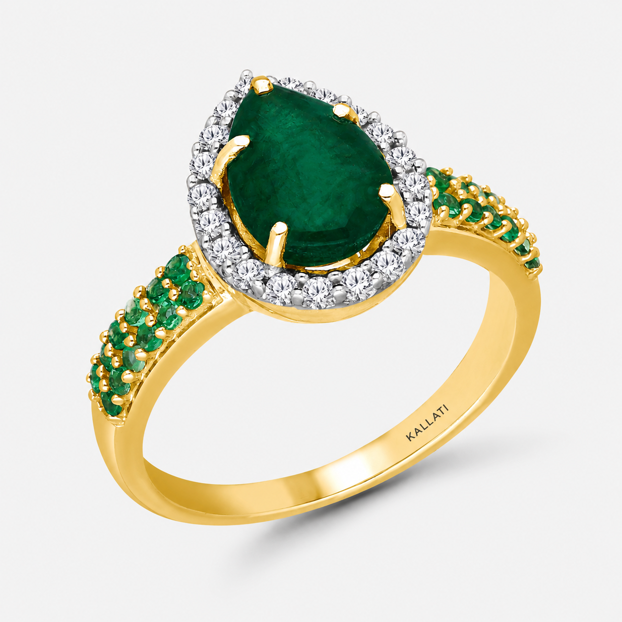 Viper Emerald & Diamond Ring Emerald